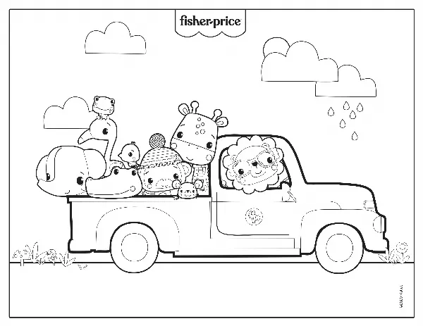 Fisher Price Colouring Sheet 7